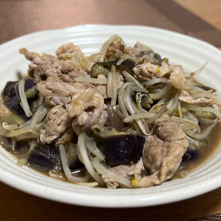 【レンジで技あり】豚肉とナスの豆豉醬炒め